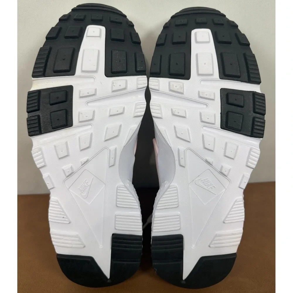 Nike Air Huarache Run Girls Size 6.5Y White Pink Walking Running Shoes Sneakers